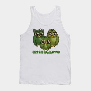 Green Owl-ives Tank Top